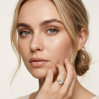 1.4CTW Emerald Arcadia Lab Grown Diamond Three Stone Ring For Her