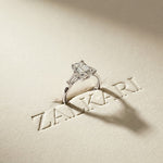 1.4CTW Emerald Arcadia Lab Grown Diamond Three Stone Ring For Her