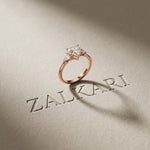 1.40CTW Heartelle Lab Grown Diamond Three Stone Ring For Her