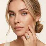 1.40CTW Heartelle Lab Grown Diamond Three Stone Ring For Her
