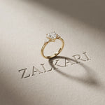 1.40CTW Heartelle Lab Grown Diamond Three Stone Ring For Her