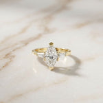 1.50CTW Marquise Crest Lab Grown Diamond Ring For Her