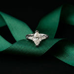 1.50CTW Marquise Crest Lab Grown Diamond Ring For Her