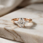 1.50CTW Elowen Oval Grace Lab Grown Diamond Ring For Her