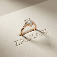 1.40CTW Valora Pear Poise Lab Grown Diamond Ring For Her