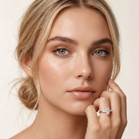 1.40CTW Valora Pear Poise Lab Grown Diamond Ring For Her