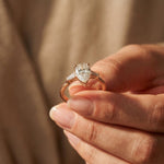 1.40CTW Valora Pear Poise Lab Grown Diamond Ring For Her