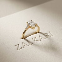 1.40CTW Valora Pear Poise Lab Grown Diamond Ring For Her