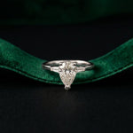 1.40CTW Valora Pear Poise Lab Grown Diamond Ring For Her