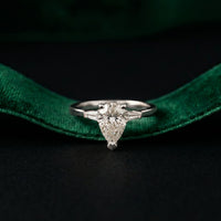 1.40CTW Valora Pear Poise Lab Grown Diamond Ring For Her