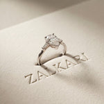 1.40CTW Valora Pear Poise Lab Grown Diamond Ring For Her