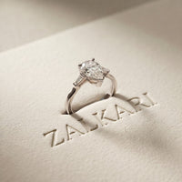 1.40CTW Valora Pear Poise Lab Grown Diamond Ring For Her