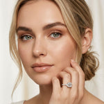 2CTW Elaris Asscher Lab Grown Three Stone Diamond Ring For Her