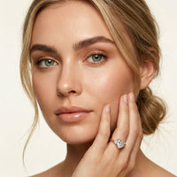 2CTW Heart Lab Grown Diamond Three Stone Virelle Ring
