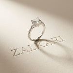 2CTW Heart Lab Grown Diamond Three Stone Virelle Ring