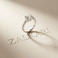 2CTW Heart Lab Grown Diamond Three Stone Virelle Ring
