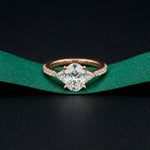 2CTW Elaria Oval Grace Lab Grown Diamond Three Stone Ring