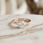 2CTW Elaria Oval Grace Lab Grown Diamond Three Stone Ring