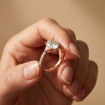 2CTW Elaria Oval Grace Lab Grown Diamond Three Stone Ring