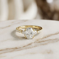 2CTW Elaria Oval Grace Lab Grown Diamond Three Stone Ring
