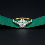 2CTW Elaria Oval Grace Lab Grown Diamond Three Stone Ring