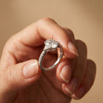 2CTW Elaria Oval Grace Lab Grown Diamond Three Stone Ring