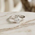 2CTW Elaria Oval Grace Lab Grown Diamond Three Stone Ring