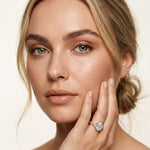 2CTW Pear Grace Lab Grown Diamond Valoria Three Stone Ring