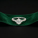2CTW Pear Grace Lab Grown Diamond Valoria Three Stone Ring