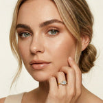 2CTW Princess Lab Grown Diamond Calystra Three Stone Ring