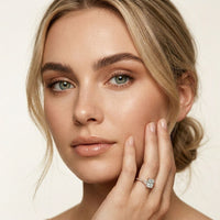 2CTW Radiant Lab Grown Diamond Three Stone Lunessa Ring