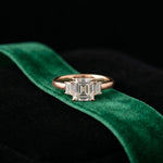 1.70CTW Asscher Evermont Lab Grown Diamond Three Stone Ring For Her