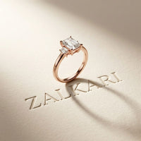 1.70CTW Emerald Westbridge Lab Grown Diamond Three Stone Ring