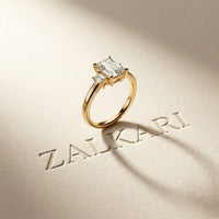 1.70CTW Emerald Westbridge Lab Grown Diamond Three Stone Ring
