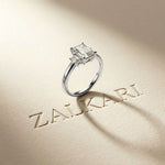 1.70CTW Emerald Westbridge Lab Grown Diamond Three Stone Ring