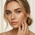 1.70CTW Marquise Marquette Lab Grown Diamond Three Stone Ring