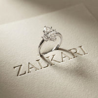 1.70CTW Marquise Marquette Lab Grown Diamond Three Stone Ring
