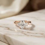 1.70CTW Oval Hartwell Lab Grown Diamond Three Stone Ring For Her