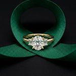 1.70CTW Oval Hartwell Lab Grown Diamond Three Stone Ring For Her