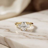1.70CTW Oval Hartwell Lab Grown Diamond Three Stone Ring For Her