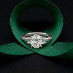 1.70CTW Oval Hartwell Lab Grown Diamond Three Stone Ring For Her