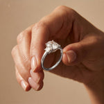 1.70CTW Oval Hartwell Lab Grown Diamond Three Stone Ring For Her