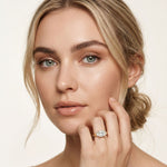 1.70CTW Princess Cut Kingsley Lab Grown Diamond Three Stone Ring
