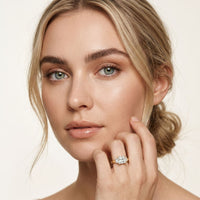 1.70CTW Princess Cut Kingsley Lab Grown Diamond Three Stone Ring