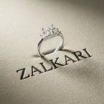 1.70CTW Princess Cut Kingsley Lab Grown Diamond Three Stone Ring