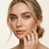 1.70CTW Princess Cut Kingsley Lab Grown Diamond Three Stone Ring