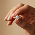 Oval Rosalyn Lab Grown Diamond Three Stone Ring 1.70CTW
