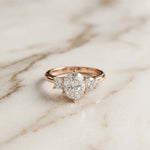 Oval Rosalyn Lab Grown Diamond Three Stone Ring 1.70CTW