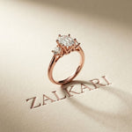 Oval Rosalyn Lab Grown Diamond Three Stone Ring 1.70CTW