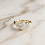 Oval Rosalyn Lab Grown Diamond Three Stone Ring 1.70CTW